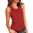 thumbnail image 1 of FIUFY Womens Tank Tops Summer Casual Sleeveless Cute Twist Knot Shirt Blouse Tunics, 1 of 5