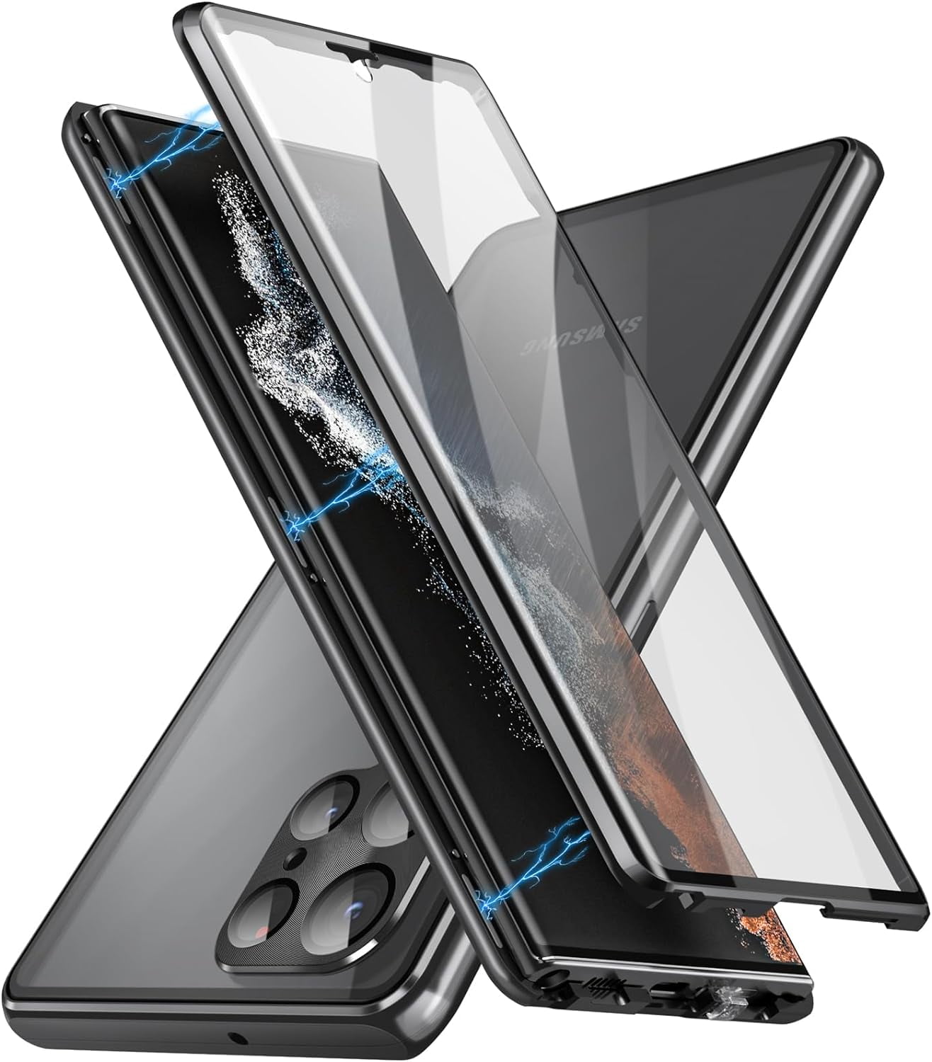 FIUWSFUK*Case for Samsung Galaxy S24 Ultra/S24 Plus/S24, 360 Full Body