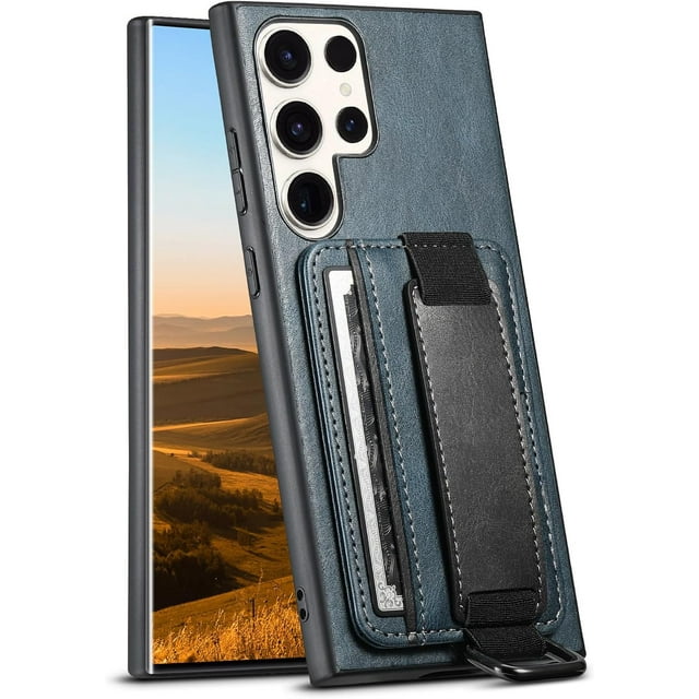 FIUWSFUK Leather Case for Samsung Galaxy S24 Ultra/S24 Plus/S24, Ultra