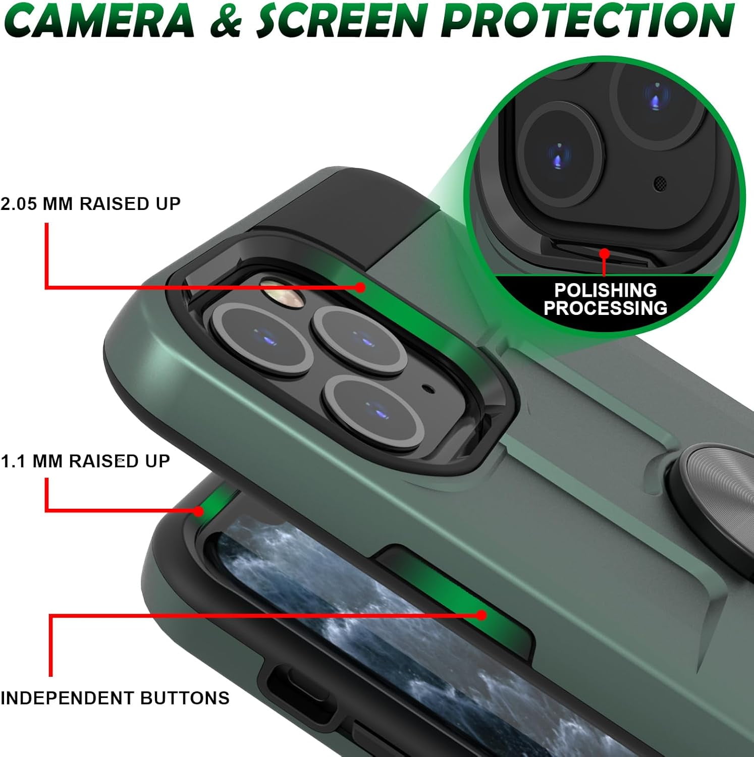 FIUWSFUK Case for iPhone 15 Pro Max/15 Pro/15 Plus/15