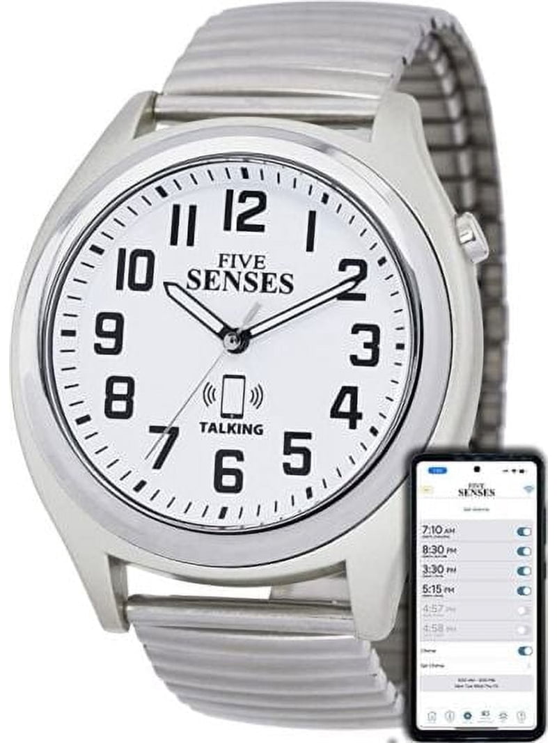 MaximalPower, Bluetooth Atomic Talking Watch, Model 1739, Silver