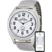 FIVE SENSES - Bluetooth Atomic Talking Watch for Visually Impaired - App Controlled 2nd Gen Atomic Wrist Watch for Blind and Seniors with Large Numbers Model 1739