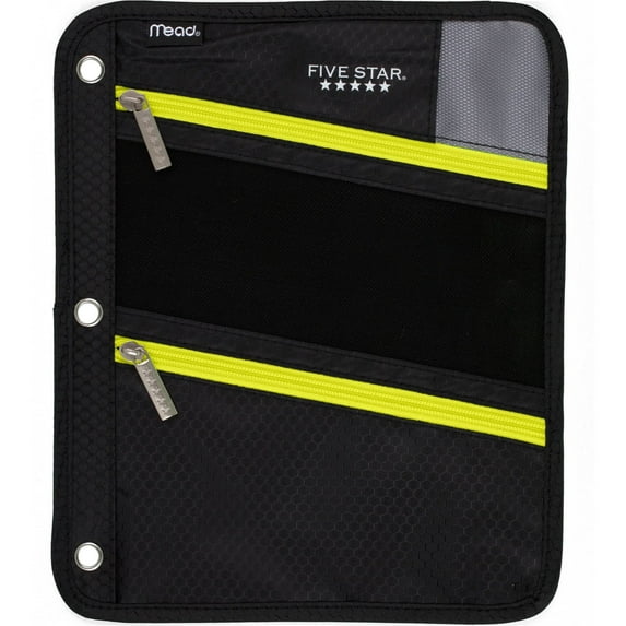 FIVE STAR Durable Mesh Pencil Case, Multicolor