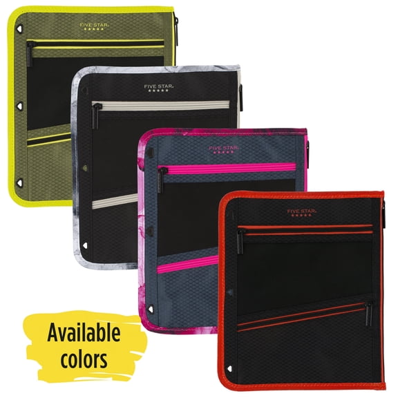 FIVE STAR Durable Mesh Pencil Case, Multicolor