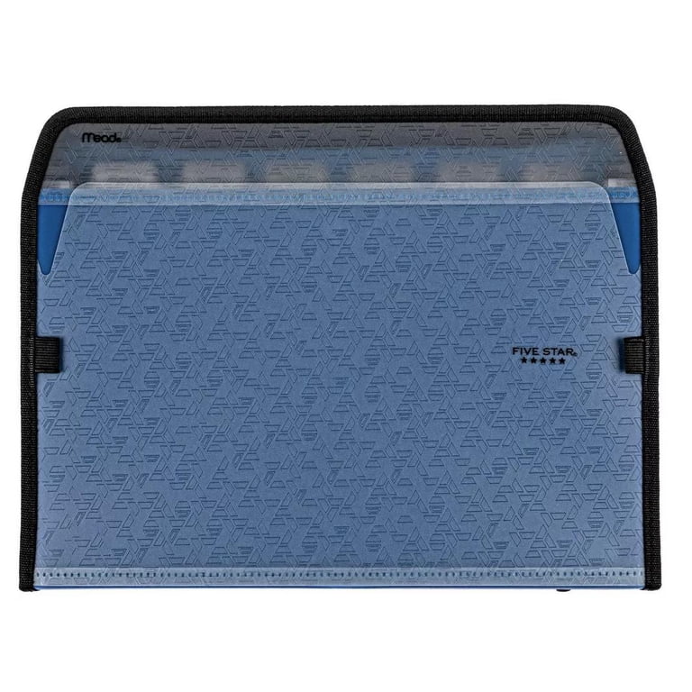 FIVE STAR, Expanding File Folder, Zipper, 7 Pocket, Multicolor