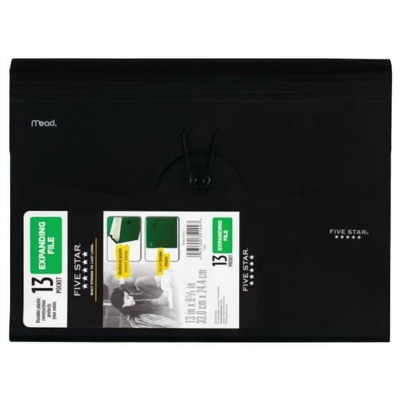 FIVE STAR Letter-Sized Expanding File Folder with Pockets