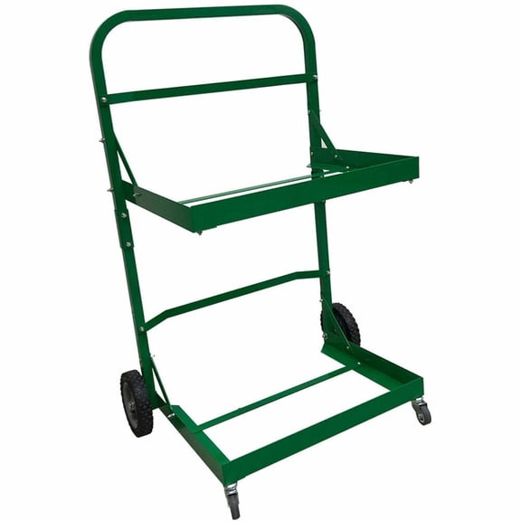 FIVESTAR Recycle Cart for Recycling Bins, 400 lb Capacity, Steel, Green