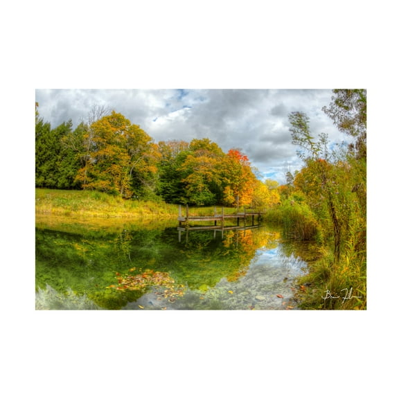FIVEfishcreative 'Autumn Pond' Canvas Art