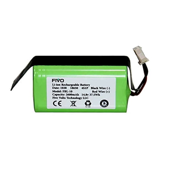 Replacement Shark Ion Battery RVBAT700 for RV750, RV720, RV700 and Coredy R500+, R300, R650 Vacuum Cleaners. 2600mAh, 14.8v. (3 Prongs Connector)