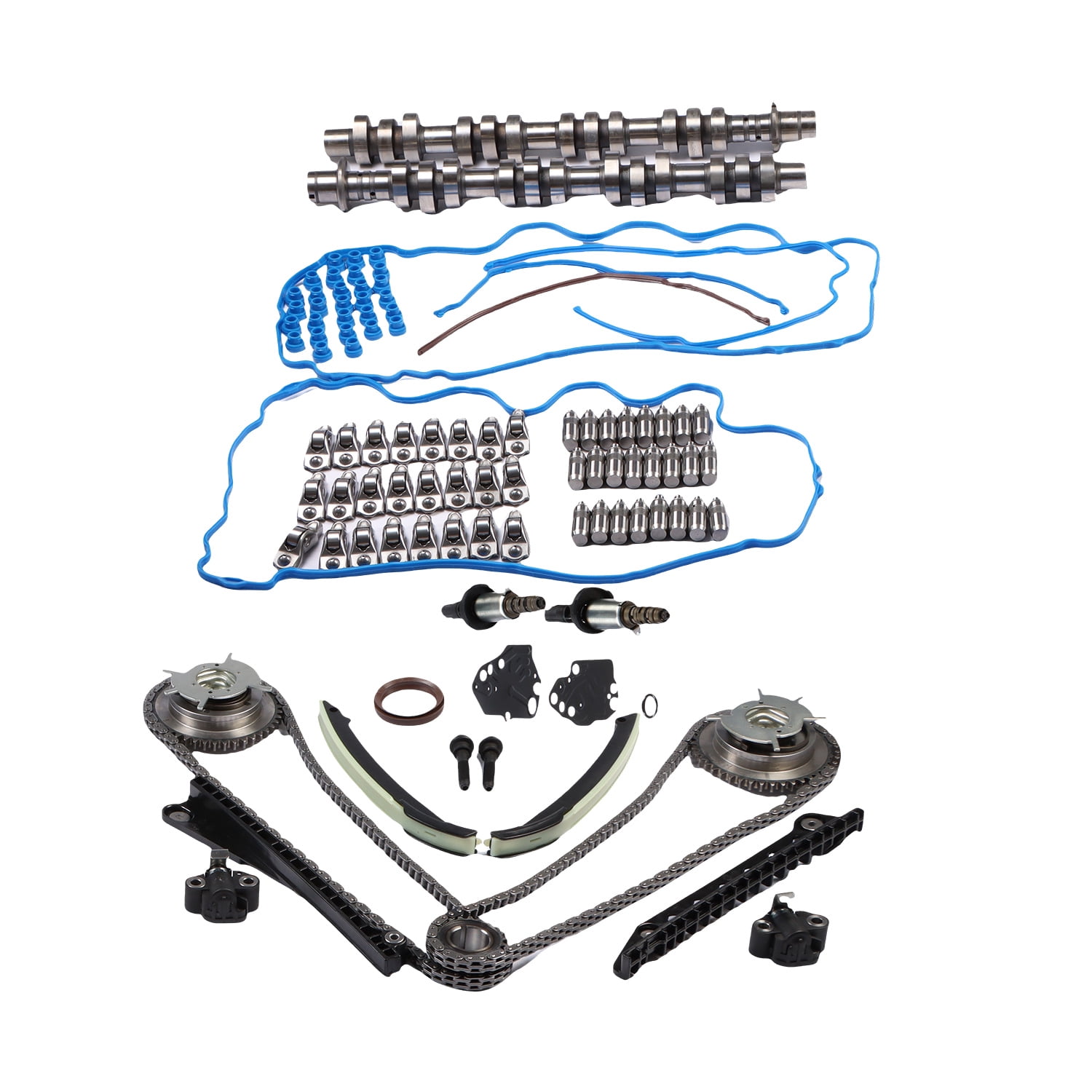 FIWARY 1 Set Camshafts Lifters Rocker Arms Timing Chain Kit F85Z6K255AA ...