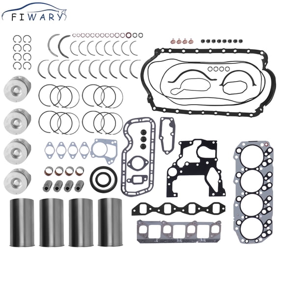FIWARY 1 Set Engine Rebuilt Kit CP-EN148 4JH1 4JH1-TC Fit for 2002- Isuzu 3.0L Rodeo Bighorn Holden Pickup