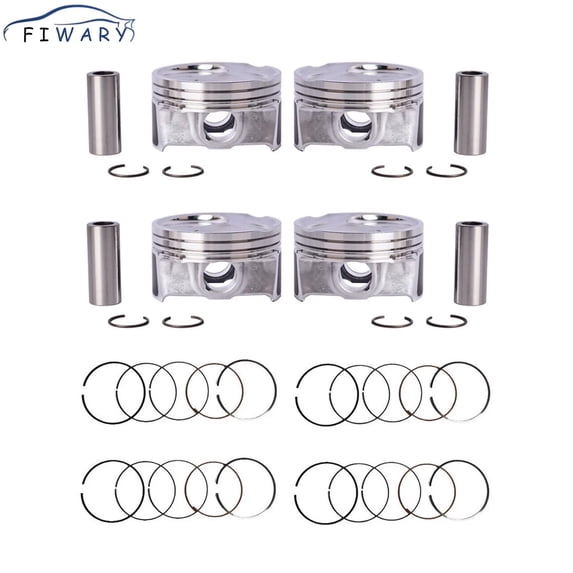 FIWARY 4pcs Piston & Rings kit FITS Kia Soul Forte Forte5 Forte Koup 2.0L 2014-2018
