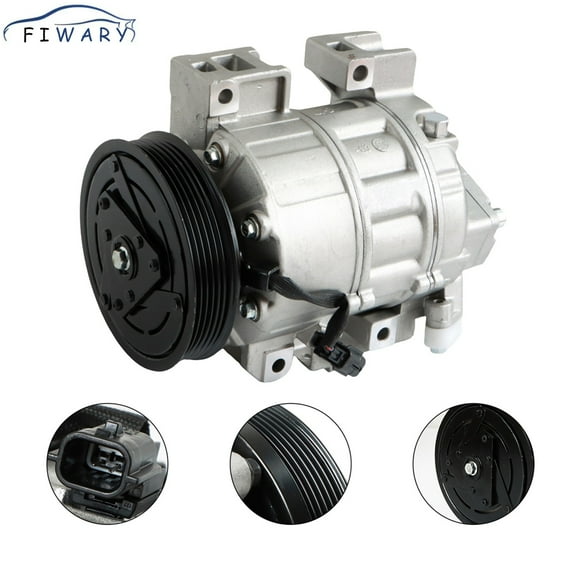 FIWARY AC Compressor with Clutch CO 10886C 92600JA00A Air Conditioning Compressor Replacement for 2007-2012 Altima Sentra 2.5L