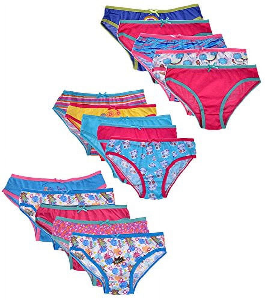 FIX-Shapewear Kids Big Girls 20Pack Cotton Multicolor Underwear Panties  Size 4