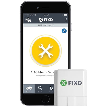 FIXD 723120297395 FIXD OBD-II Gen II Active Car-Health Monitor
