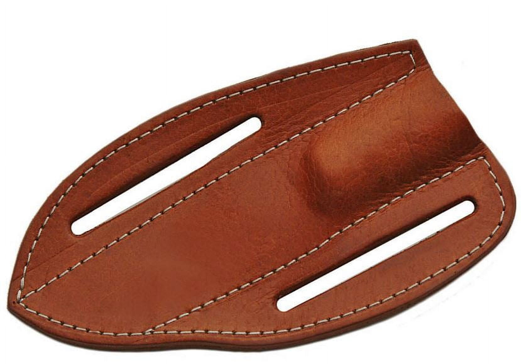FIXEDBLADE KNIFE BELT SHEATH Brown Leather Fits up to 6" x 1.5