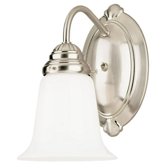FIXT WALL 1L BRSH NICKEL (Pack of 1)