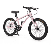 FIXTECH 20 Inch Children's Bicycle with Double Disc Brake for Boys Girls Age 5-12 Years, Pink