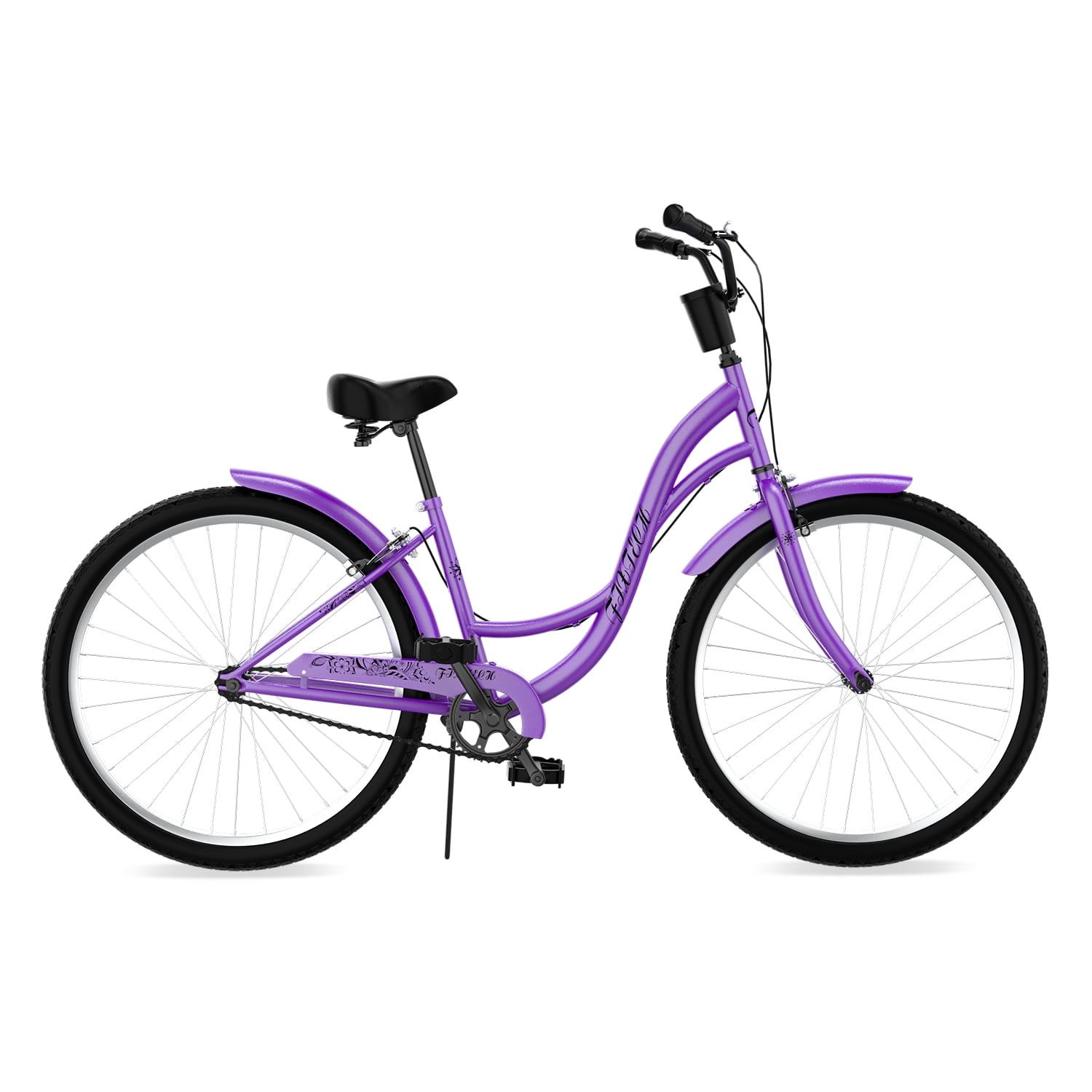 Purple Women s 26 Inch Beach Cruiser Bike Single Kuwait Ubuy