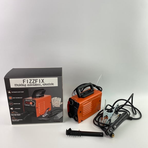 FIZZFIX Welding machines, electric,Super Mini Stick Welder Machine,110V 250A ARC Portable Welding Machine for Beginners,Welding Machine Rod Tools (Orange)