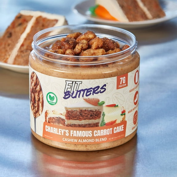 FIt Butters Charley's Famous Carrot Cake Cashew Almond Butter (Vegan)