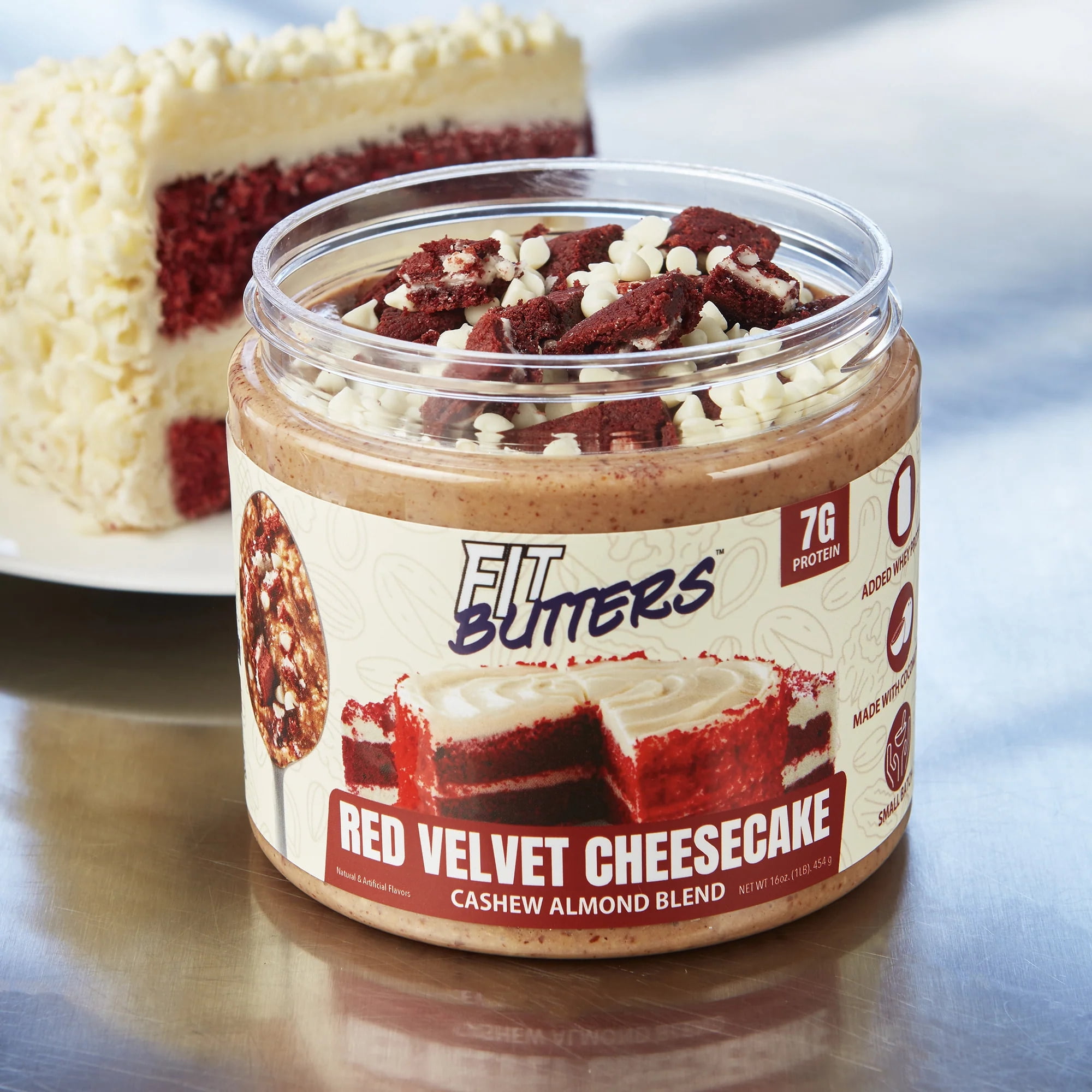 FIt Butters Red Velvet Cheesecake Cashew Almond Butter - Walmart.com