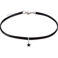 thumbnail image 1 of FJ Black Leather Choker Necklaces for Women Choker Classic Tattoo Charm Stretch Necklace*Temperament Star, 1 of 7