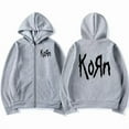 thumbnail image 1 of FJ01 Korn Rock Band Letter Logo Zipper Hoodie Men‘s Metal Gothic Vintage  Zip  Hoodies Streetwear Punk Sweatshirts Jackets, 1 of 8