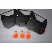 FJA Products Compatible Typewriter Ribbons & Correction Tape Spools for Brother AX10, AX15, SX4000, GX6750 Typewriters. Includes 3 Black Typewriter Cassettes and 3 Lift Off Correction Spools