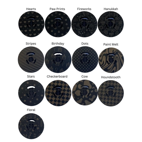 FJA Products Custom Spools With New Black Ribbon on 2 Inch Spool 1/2 Inch Ribbon - Checkerboard