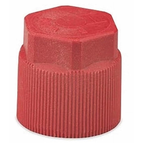 FJC 10 x 1.25 mm R134A Service Port Cap - High Side Red