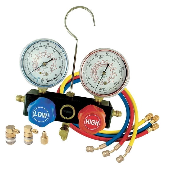 FJC 6697 R134a/R12/R22 Dual Manifold Gauge Set