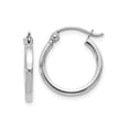 thumbnail image 1 of FJC Finejewelers 10 kt White Gold Hoops Polished Hoop Earrings 16 mm x 15 mm, 1 of 5