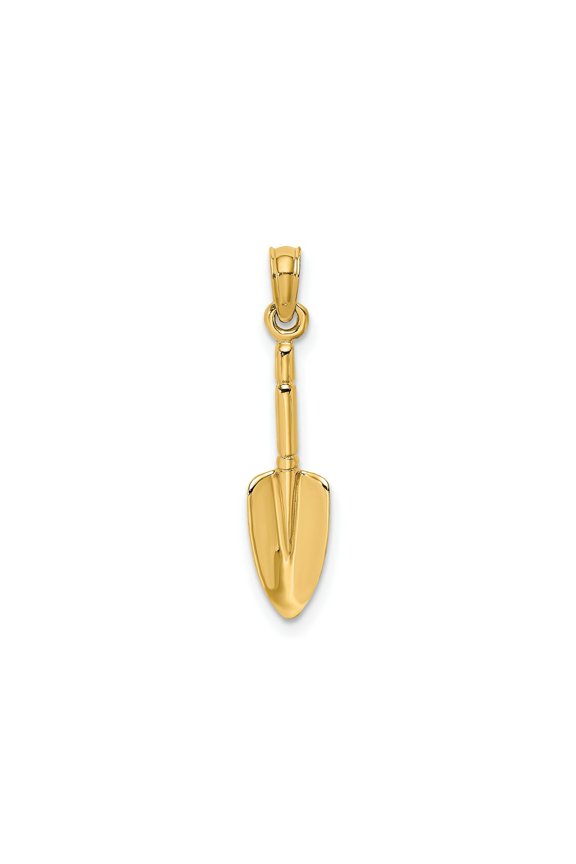 FJC Finejewelers 10 kt Yellow Gold 3-D Trowel Garden Tool Charm 20 x 5 mm