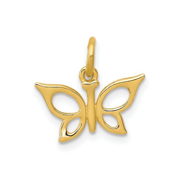 FJC Finejewelers 10 kt Yellow Gold Butterfly Charm 13 x 13 mm