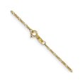 thumbnail image 1 of FJC Finejewelers 10 kt Yellow Gold Flat Figaro Chain Anklet 10 Inches x 1.25 mm, 1 of 6