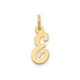 thumbnail image 1 of FJC Finejewelers 10 kt Yellow Gold Small Script Initial E Charm 17 x 11 mm, 1 of 6