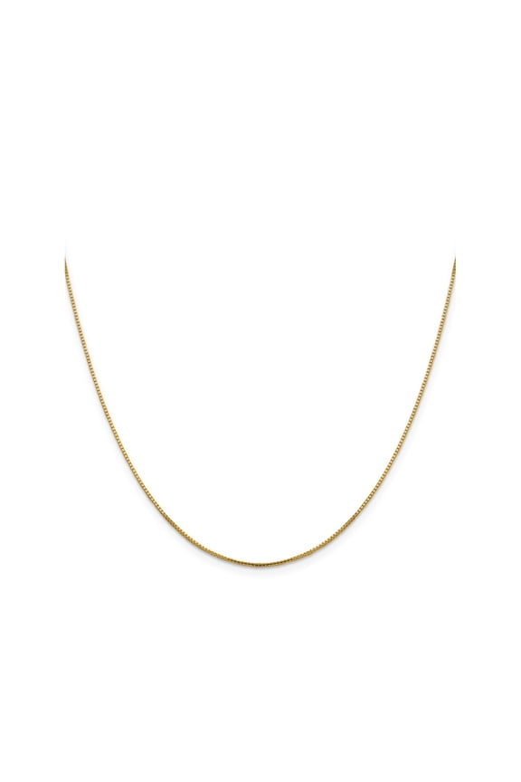 FJC Finejewelers 10 kt Yellow Gold Sparkle Octagonal Box Chain 20 Inches x 0.95 mm