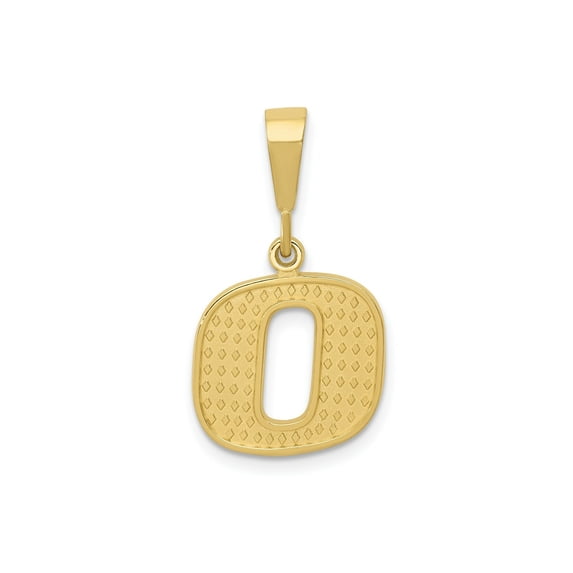FJC Finejewelers 10 kt Yellow Gold Themed Initial O Charm