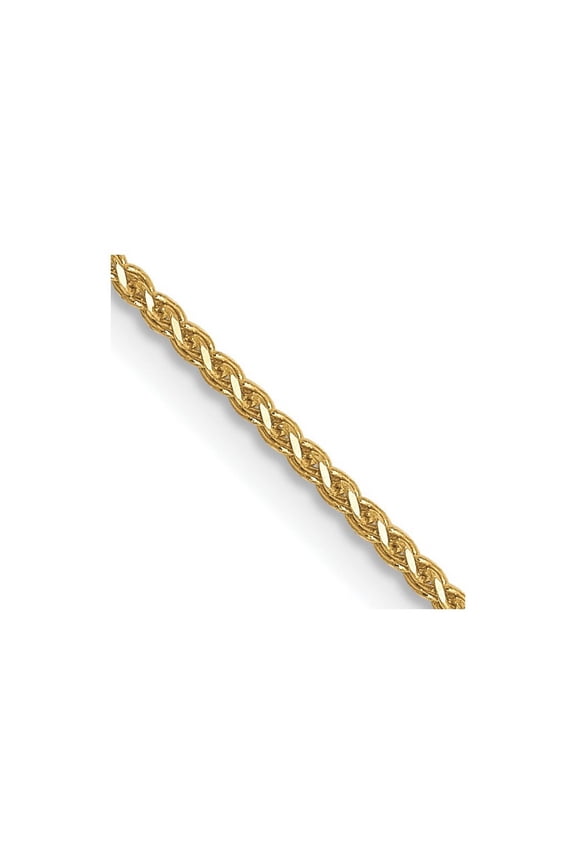 FJC Finejewelers 10k 1mm x 16 inch Bright Cut Wheat Chain Necklace