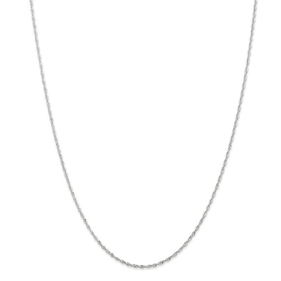 FJC Finejewelers 10k White Gold 2.9mm Bright Cut Lightweight Rope Chain Necklace