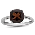thumbnail image 1 of FJC Finejewelers 10k White Gold 7mm Solitaire Cushion-Cut Garnet Ring, 1 of 8
