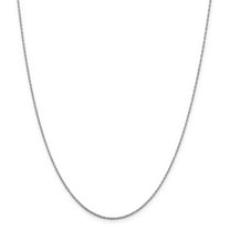 FJC Finejewelers 10k White Gold Bright Cut Rope Chain Necklace