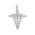 thumbnail image 1 of FJC Finejewelers 10k White Gold Caduceus Charm, 1 of 6