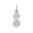 thumbnail image 1 of FJC Finejewelers 10k White Gold Initial S Charm, 1 of 5