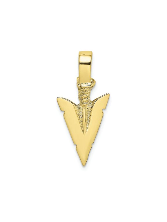 FJC Finejewelers 10k Yellow Gold 3d Arrowhead Charm