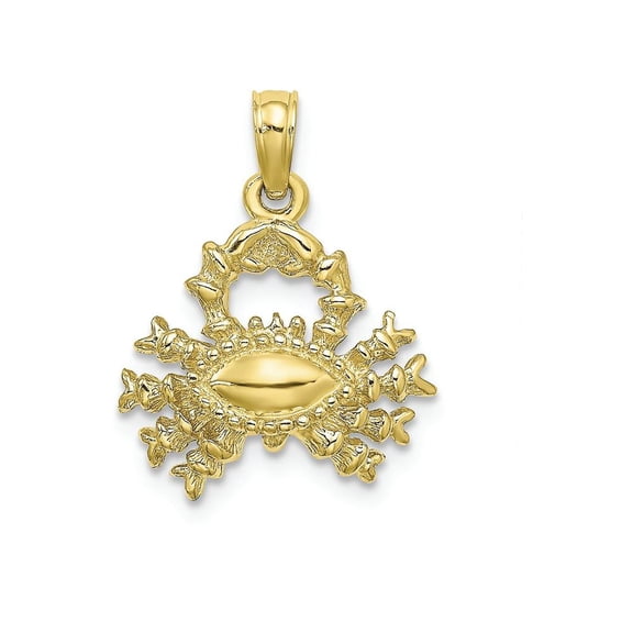 FJC Finejewelers 10k Yellow Gold 3d Cancer Zodiac Charm