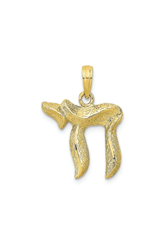 FJC Finejewelers 10k Yellow Gold Chai Charm