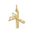 thumbnail image 1 of FJC Finejewelers 10k Yellow Gold Comb Scissors Charm, 1 of 7