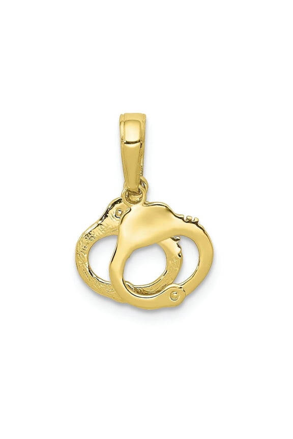 FJC Finejewelers 10k Yellow Gold Handcuffs Charm